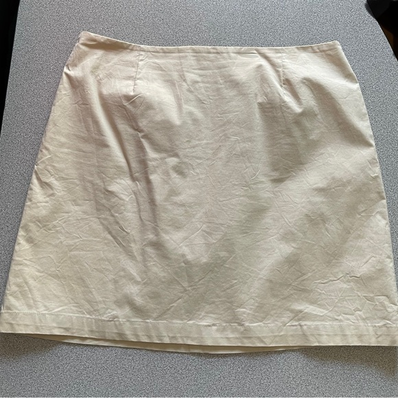 Vintage Y2K Gap Stretch Beige Skirt Size 10 - Picture 4 of 10